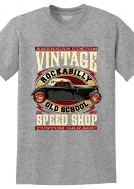 Ανδρική μπλούζα Vintage Rockabilly