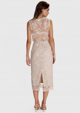 Φούστα μίντι δαντέλα - 5206179025966