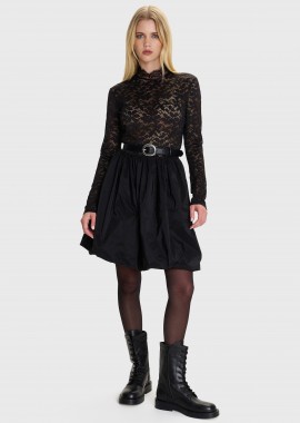 Φόρεμα μίνι ballon δαντέλα - 5206179043045