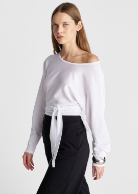 Μπλούζα πλεκτή με δέσιμο - 5206179060660