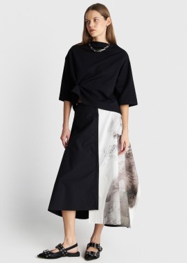 Μπλούζα με μανίκι νυχτερίδα - 5206179061155