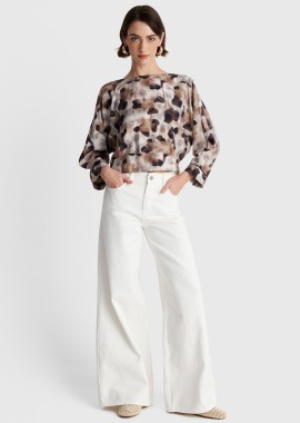 Τοπ με abstract print και δέσιμο - 5206179072748