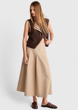 Φούστα μίντι με πιέτες - 5206179073394