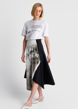 Μπλούζα κοντομάνικη με lettering - 5206179115216