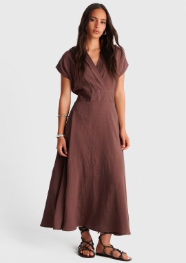 Αέρινο μάξι φόρεμα με λάστιχο πίσω - 5206179128124