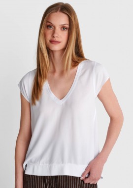 - Μπλούζα κοντομάνικη V-neck - 5206179166454