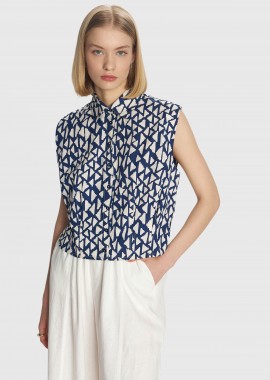 Πουκάμισο αμάνικο με μοτίβα - 5206634930064