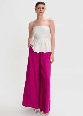 Στράπλες τοπ με peplum - 5206634930590