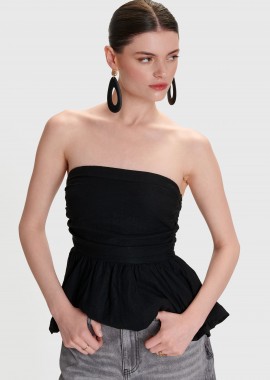 Στράπλες τοπ με peplum - 5206634930613