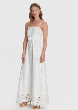 Φόρεμα στράπλες με δαντέλα - 5206634930767