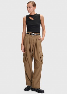 - Παντελόνι cargo με paperbag μέση - 5206634931504