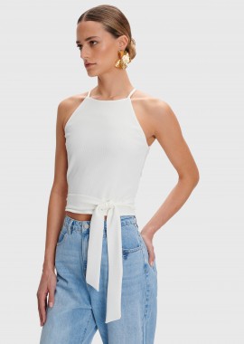 Μπλούζα halter με δέσιμο - 5206634936912