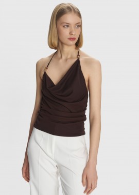 Μπλούζα ντραπέ με τιράντες - 5206634959409