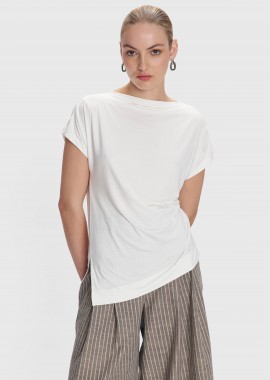 Μπλούζα με κόμπο στο πλάι - 5206634959676