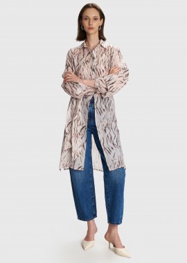 Μακρύ πουκάμισο zebra print - 5206634972835