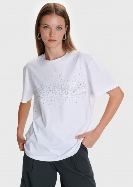 T-shirt με στρας - 5206634979636