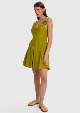 Φόρεμα mini με πιέτα - 5206634983190