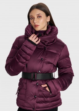 Μπουφάν puffer με ζώνη - 5206634987082