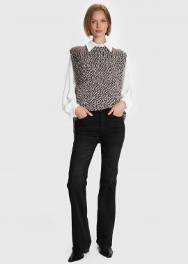 Μπλούζα πλεκτή αμάνικη - 5206634991324