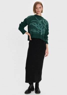 Μπλούζα πλεκτή με σχέδιο - 5206634991515