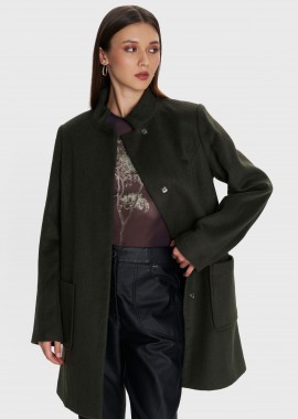 Ημίπαλτο με μπροστινές τσέπες - 5206634993878