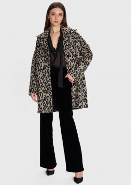Ημίπαλτο με animal print - 5206634993977