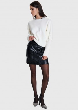 Μπλούζα πλεκτή με διακοσμητικά στοιχεία - 5206634996374