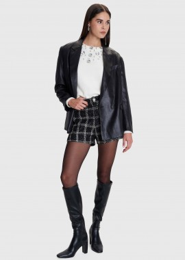 Μπλούζα πλεκτή με διακοσμητικά στοιχεία - 5206634996442