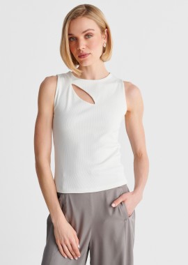 Μπλούζα αμάνικη με cut-out - 5207251684132