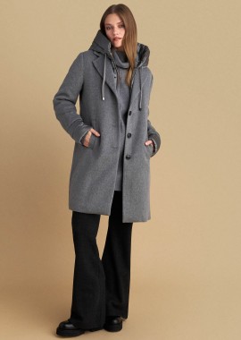 Ημίπαλτο με αποσπώμενη κουκούλα - 5206179003346