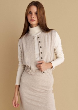 Μπλούζα γιλέκο με κουμπιά - 5206179021326