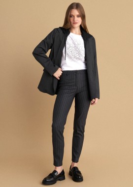 - Παντελόνι skinny ριγέ - 5206179025539