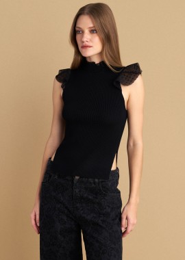 Τοπ με τούλινες λεπτομέρειες - 5206179031073