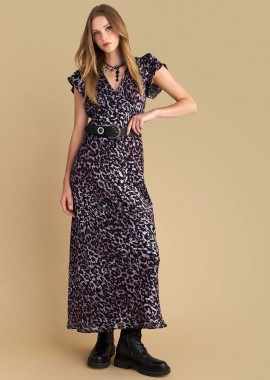 - Φόρεμα μάξι με animal print - 5206179051392