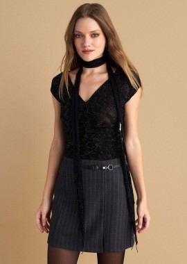 Μπλούζα lurex με σούρες - 5206179051743