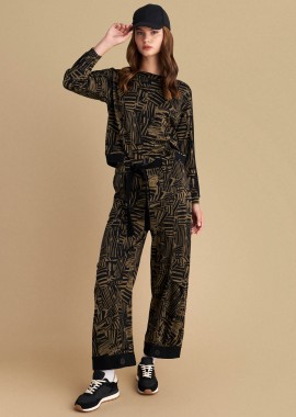 Μπλούζα μακρυμάνικη εμπριμέ - 5206179054669