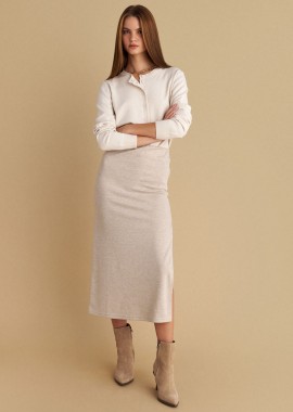 Φούστα μίντι με ελαστική μέση - 5206179060455