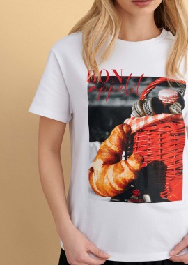 Μπλούζα κοντομάνικη με στάμπα - 5206179085960