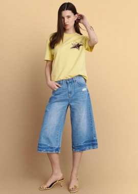 Μπλούζα κοντομάνικη με στάμπα πίσω - 5206179086110