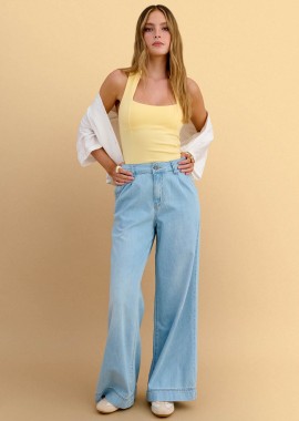 Παντελόνι τζιν wide leg - 5206179088411