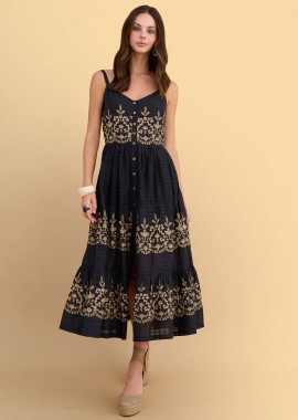 - Φόρεμα μίντι boho με κεντημένο σχέδιο - 5206179098311