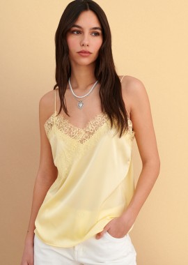 Τοπ σατέν με δαντέλα - 5206179131902
