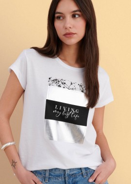 T-shirt με στάμπα - 5206179132275