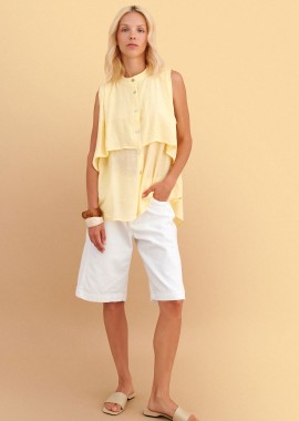- Πουκάμισο αμάνικο με layers - 5206179183963
