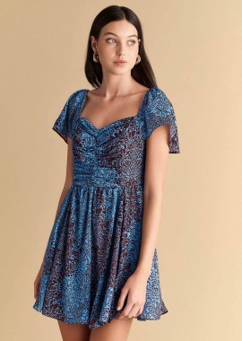 Φόρεμα μίνι με σχέδια - 5206634892638