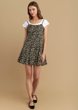 Φόρεμα liberty με μπλούζα σετ - 5206634906908