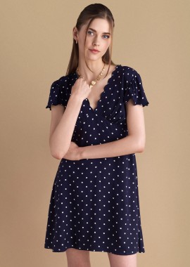 Φόρεμα μίνι πουά - 5206634907370