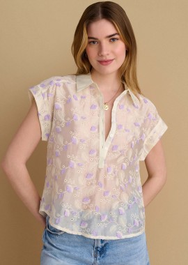 Τοπ με 3D λουλούδια - 5206634913272