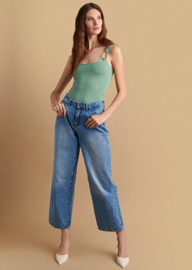 Μπλούζα με τιράντες και απαλή υφή - 5206634914637