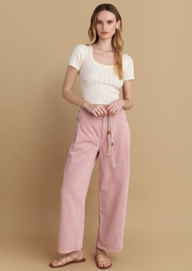 Μπλούζα πλέκτη κοντομάνικη - 5206634915641